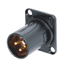 Neutrik NM3MD-B Neutrik Modul D-Form XLR-Stecker 3pol male schwarz