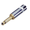 Rean NYS224G Rean Klinkenstecker 6,3mm mono, vergoldete Kontakte
