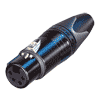 Neutrik NC4FXX-B Neutrik XLR-Stecker XX-Serie 4pol female, vergoldete Kontakte, schwarz