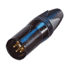 Neutrik NC4MXX-B Neutrik XLR-Stecker XX-Serie 4pol male, vergoldete Kontakte, schwarz