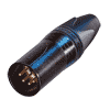 Neutrik NC5MXX-B Neutrik XLR-Stecker XX-Serie 5pol male, vergoldete Kontakte, schwarz