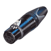 Neutrik NC6FXX-B Neutrik XLR-Stecker XX-Serie 6pol female, vergoldete Kontakte, schwarz