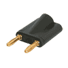 Rean NYS508-B Rean Dual Banana Plug schwarz (nicht isoliert)