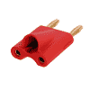 Rean NYS508-R Rean Dual Banana Plug rot (nicht isoliert)