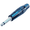 Neutrik NP2C-BAG-T-AU Neutrik Klinkenstecker C-Serie 6,3mm mono schwarz, Goldtip