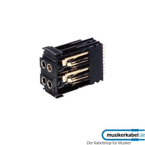 Neutrik NJ3TTA-4-HNT Neutrik Easy Patch NPPA-TT Block half normalled top