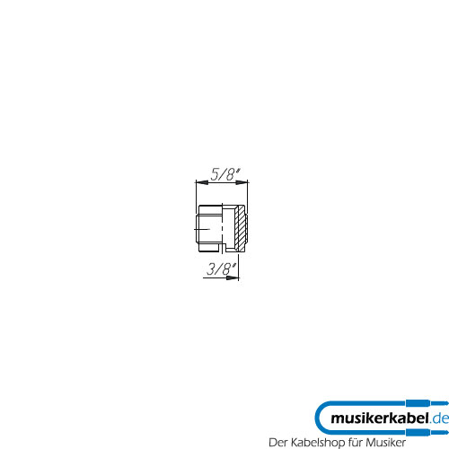 Neutrik NAM5 Neutrik Schwanenhals Adapter 3/8