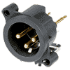 Neutrik NC3MAV-0 Neutrik XLR-Buchse A-Serie 3pol male, print vert.