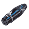 Neutrik NC3FXX-HA-BAG Neutrik XLR-Stecker XX-Serie 3pol female, versilberte Kontakte, schwarz, Crimpanschluß