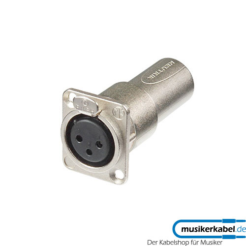 Neutrik NA3FDM Neutrik Panel-Adapter XLR 3pol female Buchse, male Stecker