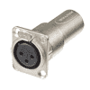 Neutrik NA3MDF Neutrik Panel-Adapter XLR 3pol male Buchse, female Stecker