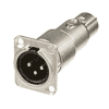 Neutrik NA3MDF Neutrik Panel-Adapter XLR 3pol male Buchse, female Stecker