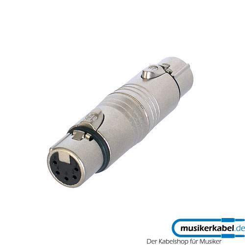 Neutrik NA5FF Neutrik Adapter rund XLR 5pol female - XLR 5pol female