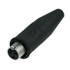 Rean RT3FC-B-W Rean tiny XLR-Stecker 3pol female, Gummitülle