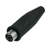 Rean RT4FC-B-W Rean tiny XLR-Stecker 4pol female, Gummitülle