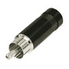 Rean NYS352B Rean Cinchstecker, schwarzes Gehäuse