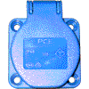 PCE 105-0b PCE 105-0b Schuko-Dose P-Nova IP44 rückw. Anschluß blau
