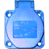 PCE 105-0w PCE 105-0w Schuko-Dose P-Nova IP44 rückw. Anschluß weiß