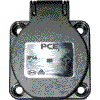 PCE 105-0ss PCE 105-0ss Schuko-Dose P-Nova IP44 seitl. Anschluß schwarz