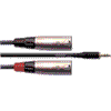 Cordial CFY 1,8 WMM Cordial FAIR LINE Klinke 3,5mm stereo, 2x XLR 3pol. male 1,8m
