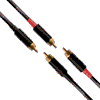 Cordial CFU 1,5 CC Cordial FAIR LINE Cinch an Cinch, schwarz, 2fach-Set, 1,5m