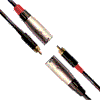 Cordial CFU 6 MC Cordial FAIR LINE Cinch an XLR male, schwarz, 2fach-Set 6,0m