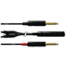 Cordial CFY 0,3 KPP Cordial Fair Line Y-Adapter Klinkenkupplung 6,3mm stereo an 2x Klinke 6,3mm mono