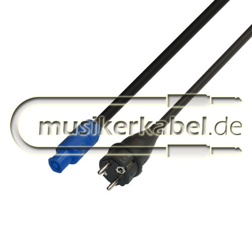 Musikerkabel.de R000010 Schuko-PowerCon Anschlußleitung H07RN-F 3x 1,5qmm 1,50m