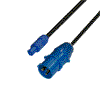 Musikerkabel.de R000021 CEE 230V 16A an PowerCon Typ A blau H07RN-F 3x 1,5qmm 25,0m