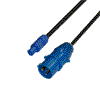 Musikerkabel.de R000018 CEE 230V 16A an PowerCon Typ A blau H07RN-F 3x 1,5qmm 10,0m