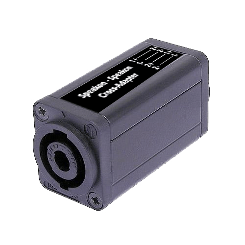 Musikerkabel.de R000066 Adapter Speakon 4pol. male an Speakon 4pol. male 1 an 2, 2 an 1