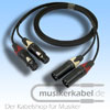 Musikerkabel.de R000093 Stereokabel 2x XLR female - 2x XLR male 2,5m