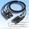 Musikerkabel.de R000090 Stereokabel 2x XLR female - 2x XLR male 1,0m