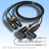 Musikerkabel.de R000095 Stereokabel 2x XLR female - 2x XLR male gewinkelt 1,0m
