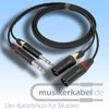 Musikerkabel.de R000113 Stereokabel 2x Klinke 6,3mm - 2x XLR male symmetrisch 2,5m