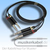 Musikerkabel.de R000163 Stereokabel 2x Klinke 6,3mm - 2x Klinke 6,3mm symmetrisch 1,5m