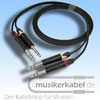 Musikerkabel.de R000162 Stereokabel 2x Klinke 6,3mm - 2x Klinke 6,3mm symmetrisch 2,5m