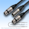 Musikerkabel.de R000174 Y-Adapter XLR-Stecker male, 2x XLR-Stecker female