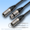 Musikerkabel.de R000175 Y-Adapter XLR-Stecker female, 2x XLR-Stecker male