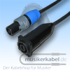 Musikerkabel.de R000200 Speakonstecker 2pol an Speakonbuchse 4pol 1+/1- 50cm 