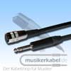 Musikerkabel.de R000235 DIN-Kupplung 3pol. M16-Verr. an Klinke 6,3mm sym., hochw., 10m