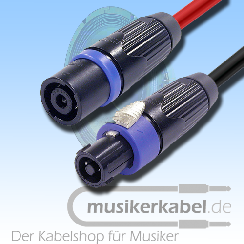 Musikerkabel.de R000238 Speakon Crossadapter Speakonstecker male an female 4qmm 25cm