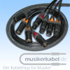 Musikerkabel.de R000249 Loom 4 Kanal, XLRm 3pol XLRf 3pol, 10m