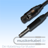 Musikerkabel.de R000267 Adapter Klinke 6,3mm mono, XLR 3pol male, 25cm 