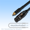 Musikerkabel.de R000269 Adapter Cinch, XLR 3pol female, 25cm 