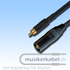 Musikerkabel.de R000270 Adapter Cinch, XLR 3pol male, 25cm