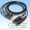 Musikerkabel.de R000961 Stereokabel 2x Cinch - 2x XLR female 2,5m