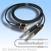 Musikerkabel.de R000971 Stereokabel 2x Cinch - 2x Klinke 6,3mm 2,5m