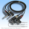 Musikerkabel.de R001031 Stereokabel 2x Klinke 6,3mm gew. - 2x XLR male gew. unsym. 2,5m