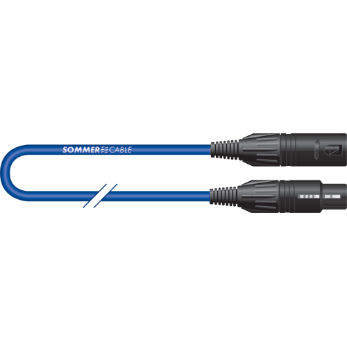 Sommer cable BY07-0250-234-BL Sommer Cable Binary 234 DMX-Kabel 3pol-XLR Neutrik 2,5m blau